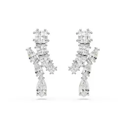 Swarovski® 'Matrix' Femmes Métall Boucle d'oreille - Argent 5700418