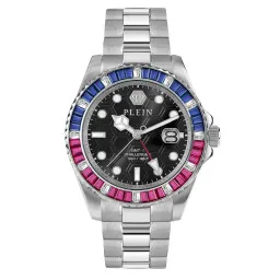 Philipp Plein® Analoog 'Gmt-i challenger baguettes' Heren Horloge PWPZA0124