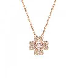 Swarovski® 'Idyllia' Women's Gold Plated Metal Necklace - Rose 5674211