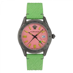 Versace® Analogique 'Greca Time Gmt' Hommes Montre VE7C00323