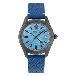 Versace® Analogique 'Greca Time Gmt' Hommes Montre VE7C00423