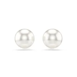 Swarovski® 'Matrix Pearl' Women's Base Metal Stud Earrings - Silver 5747752