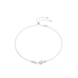 Swarovski® 'Constella Bars' Women's Base Metal Necklace - Silver 5705626