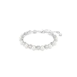Swarovski® 'Matrix Pearl' Women's Base Metal Bracelet - Silver 5689625