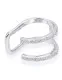 Gena.paris® 'Double' Women's Sterling Silver Earcuff - Silver GBO883-W