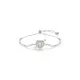 Swarovski® 'Idyllia E Heart' Women's Base Metal Bracelet - Silver 5742022