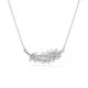 Swarovski 'Vienna Feather' Women's Base Metal Necklace - Silver 5756111