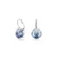 Swarovski® 'Bella' Women's Base Metal Drop Earrings - Silver 5734234