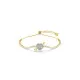 Swarovski® 'Idyllia E Heart' Women's Gold Plated Metal Bracelet - Gold 5744061