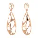Orphelia® 'Ava' Women's Sterling Silver Drop Earrings - Rose ZO-7374 RG
