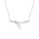 Swarovski 'Matrix Crash' Women's Base Metal Necklace - Silver 5753568