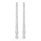 Swarovski® 'Matrix tennis' Dames Metaal Oorhangers - Zilverkleurig 5709257
