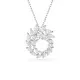 Swarovski 'Mesmera Glam' Women's Base Metal Necklace - Silver 5759837