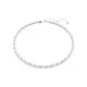 Swarovski® 'Matrix pearl' Dames Metaal Collier - Zilverkleurig 5689623