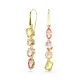 Swarovski® 'Gema' Dames Verguld Metaal Oorhangers - Goudkleurig 5737454