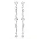 Swarovski® 'Constella Bars' Women's Base Metal Drop Earrings - Silver 5705614