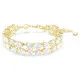 Swarovski® 'Mesmera' Damen Verchromtem Metall Armbänd - Gold 5743827