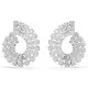 Swarovski® 'Matrix tennis' Dames Metaal Creolen - Zilverkleurig 5705834