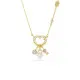 Swarovski® 'Idyllia e heart' Dames Verguld Metaal Collier - Goudkleurig 5737290