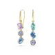 Swarovski® 'Gema' Women's Gold Plated Metal Drop Earrings - Gold 5747917