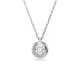 Swarovski® 'Dextera Round' Women's Base Metal Necklace - Silver 5733400