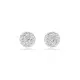 Swarovski® 'Dextera' Women's Base Metal Stud Earrings - Silver 5700290
