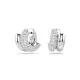 Swarovski® 'Dextera round' Dames Metaal Creolen - Zilverkleurig 5738197