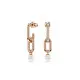 Swarovski® 'Constella' Dames Verguld Metaal Oorhangers - Rosékleurig 5728585