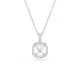 Swarovski 'Una Angelic Cushion' Women's Base Metal Necklace - Silver 5754340