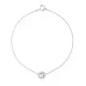 Orphelia® 'Gilda' Women's Whitegold 18C Bracelet - White AD-1028