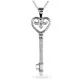 Orphelia® 'Augusta' Women's Whitegold 18C Pendant - Silver HD-4180