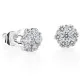 Orphelia® 'Norvina' Femmes Or blanc 18C Puce d'oreille - Argent OD-5328