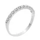 Orphelia® Women's Whitegold 18C Ring - Silver RD-3004/1