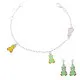 Orphelia® 'Bear' Kind Zilver 925 925 Set: Armband + Oorbel - Zilverkleurig SET-7140/GR