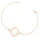 Orphelia® 'Amada' Femmes Argent Bracelet - Rosé ZA-7075/1