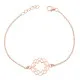 Orphelia® 'Jasmine' Dames Zilver 925 925 Armband (sieraad) - Rosékleurig ZA-7076/1