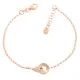 Orphelia® 'Zelda' Dames Zilver 925 925 Armband (sieraad) - Rosékleurig ZA-7178/RG