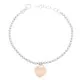 Orphelia® 'Izabella' Damen Sterling Silber Armbänd - Silber/Rosa ZA-7185