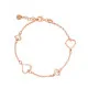 Orphelia® 'Alfina' Femmes Argent Bracelet - Rosé ZA-7383