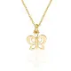 Orphelia® 'Butterfly' Women's Sterling Silver Chain with Pendant - Gold ZH-7074/1
