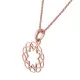 Orphelia® 'Jasmine' Dames Zilver 925 925 Collier - Rosékleurig ZH-7076/1