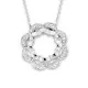 Orphelia® 'Onyx' Dames Zilver 925 925 Collier - Zilverkleurig ZH-7127