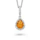 Orphelia® 'Enora' Women's Sterling Silver Chain with Pendant - Silver ZH-7226/CI/1