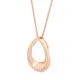 Orphelia® 'Krista' Dames Zilver 925 925 Collier - Rosékleurig ZH-7366
