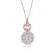 Orphelia® 'Alisia' Women's Sterling Silver Chain with Pendant - Rose ZH-7420