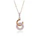 Orphelia® 'Carleen' Women's Sterling Silver Chain with Pendant - Rose ZH-7440