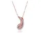 Orphelia® 'Tilou' Dames Zilver 925 925 Collier - Rosékleurig ZH-7441