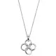Orphelia® 'Aida' Women's Sterling Silver Chain with Pendant - Silver ZH-7472