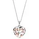 Orphelia® 'Afia' Dames Zilver 925 925 Collier - Zilver/Rosé ZH-7474