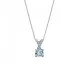 Orphelia® 'Maya' Women's Sterling Silver Chain with Pendant - Silver ZH-7478/AQ